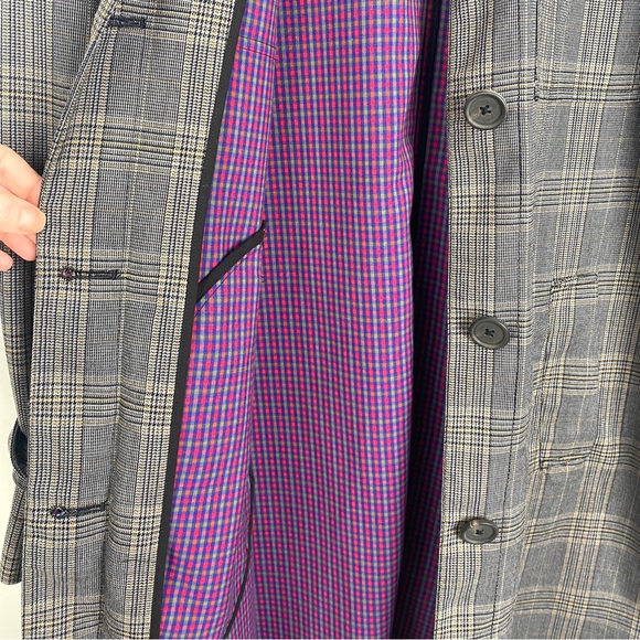 Derek Lam 10 Crosby Plaid Trenchcoat - Picture 10 of 16